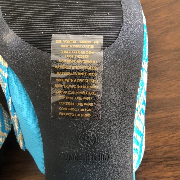 Avon Cushion Walk Woven Slide with Block Heel 8 - Picture 8 of 8